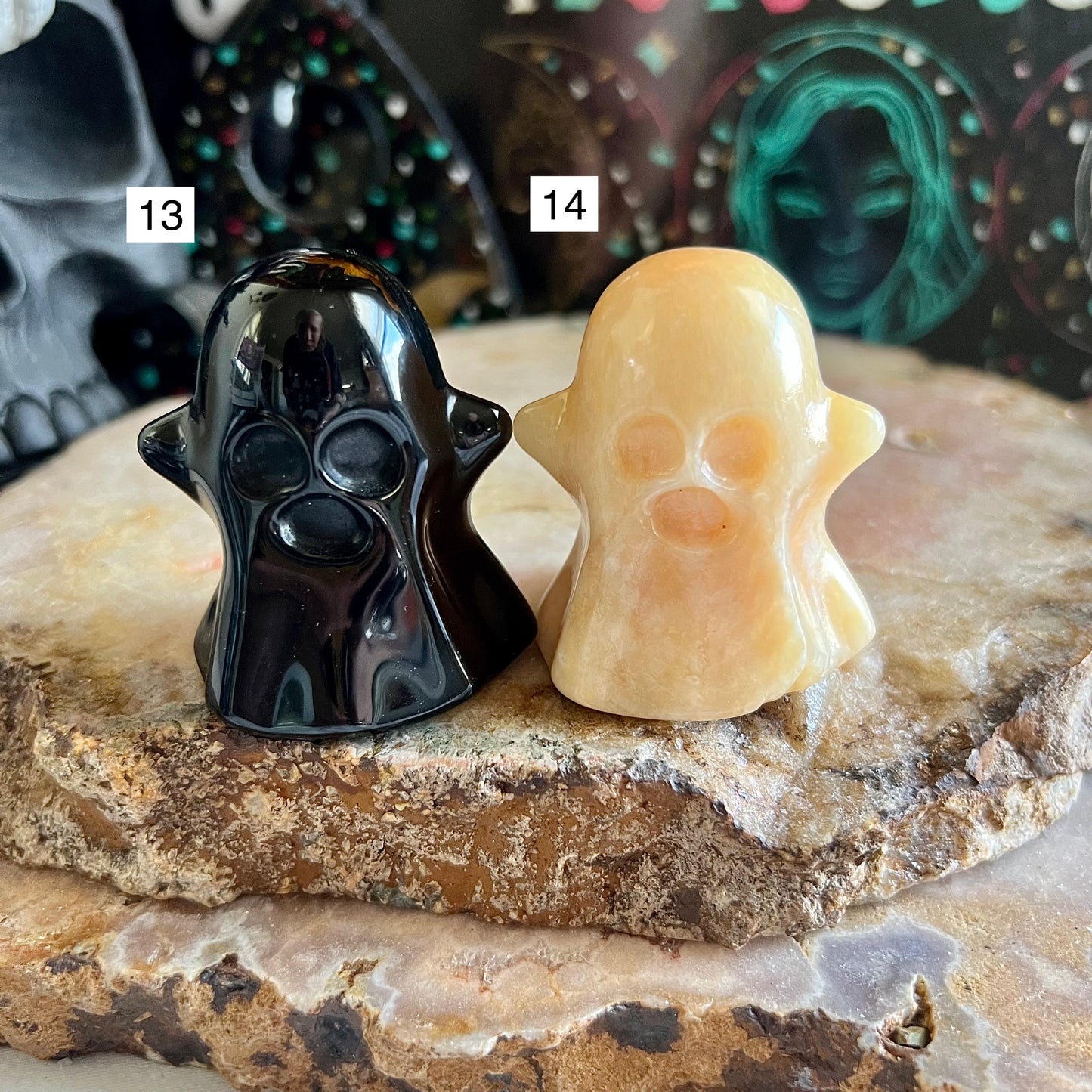 Large Assorted Carved Ghost, Choose Your Own!