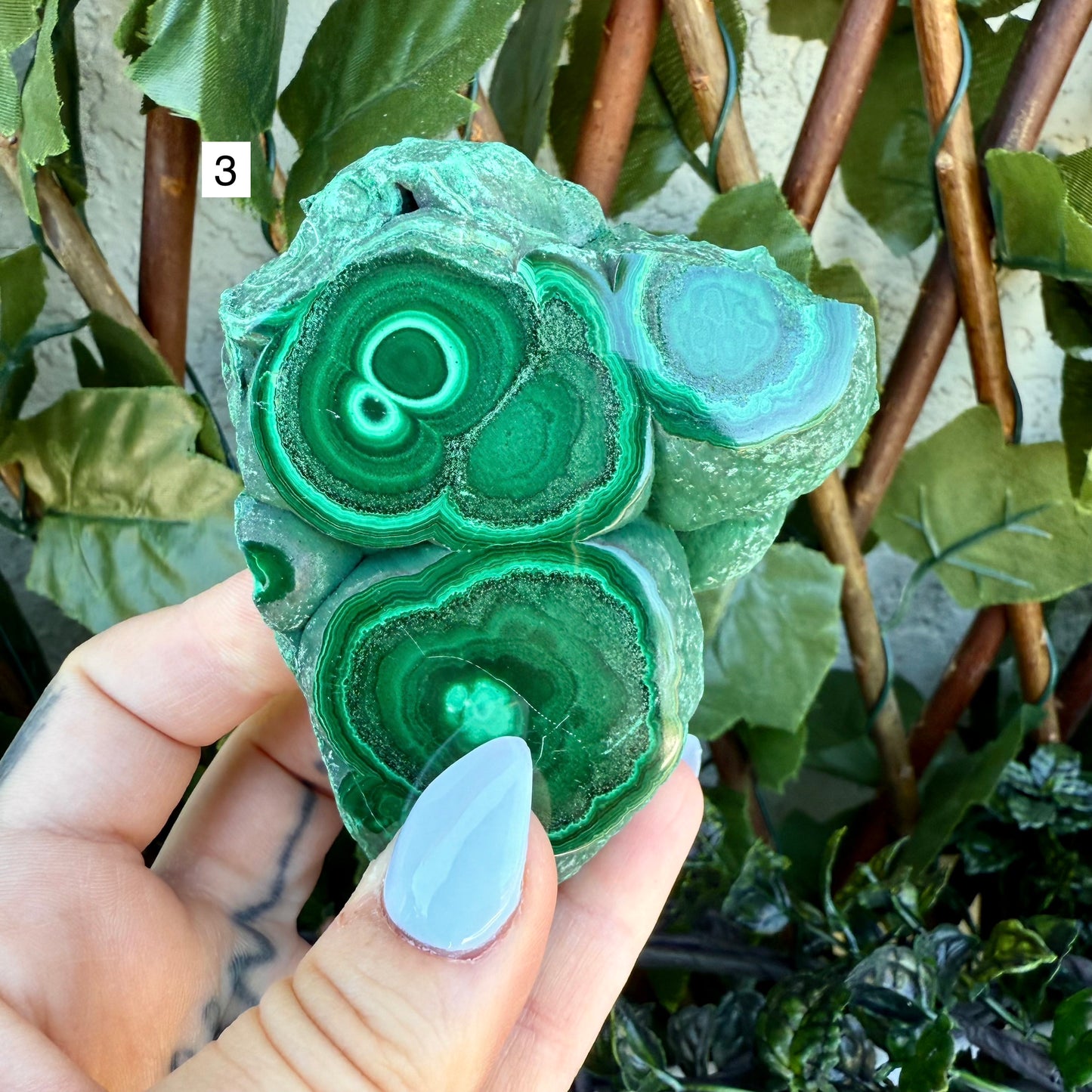 Rare Raw Polished Malachite, Powerful Crystal, Highly Protective