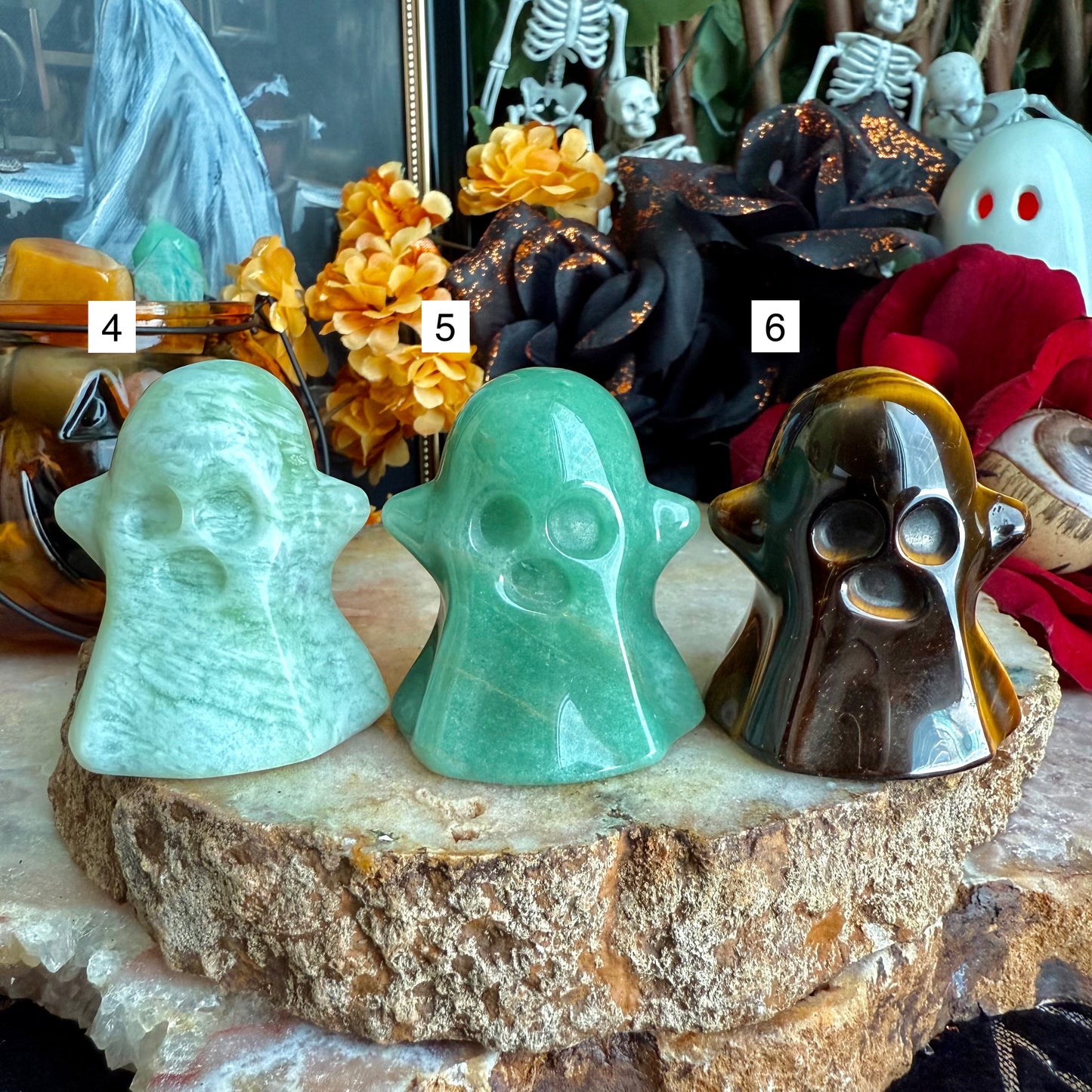 Large Assorted Carved Ghost, Choose Your Own!