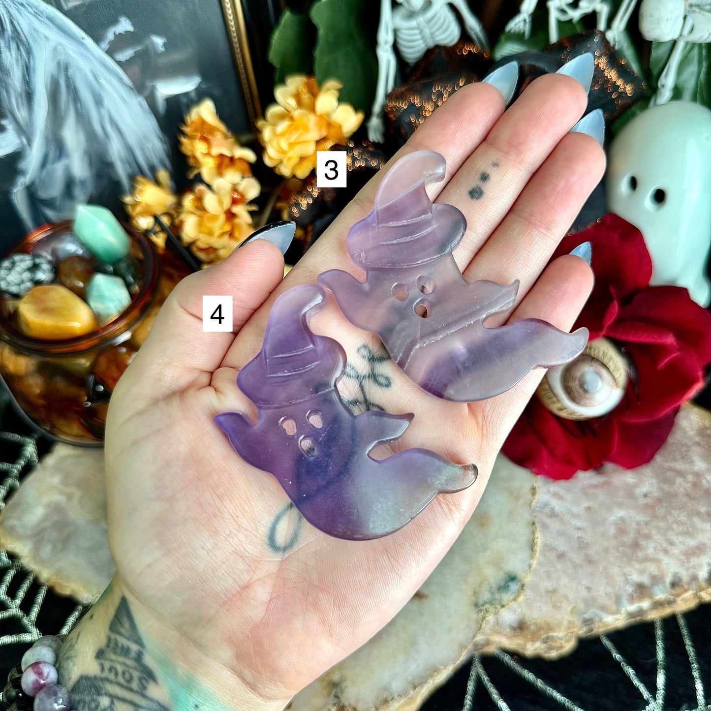 Assorted Carved Ghosts, Choose Your Own!