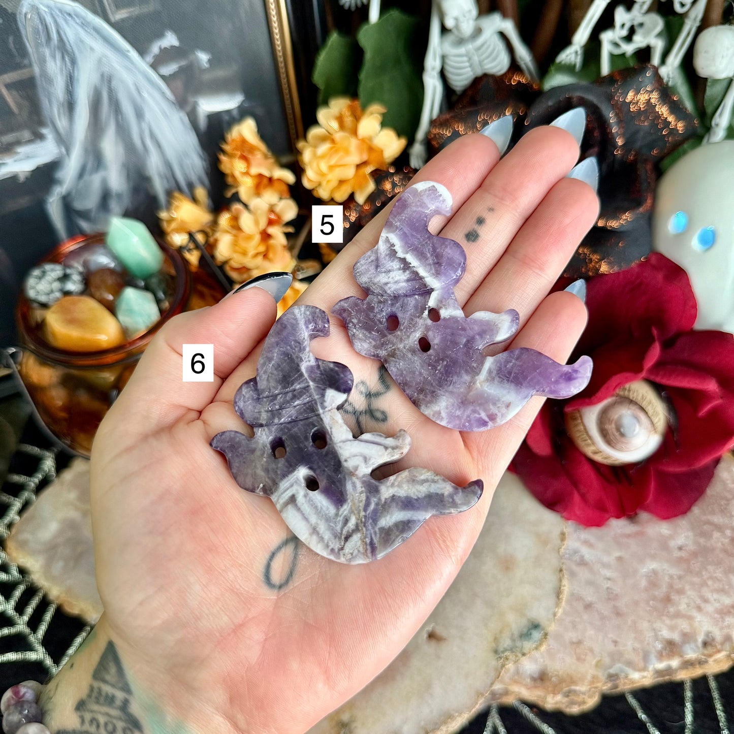 Assorted Carved Ghosts, Choose Your Own!