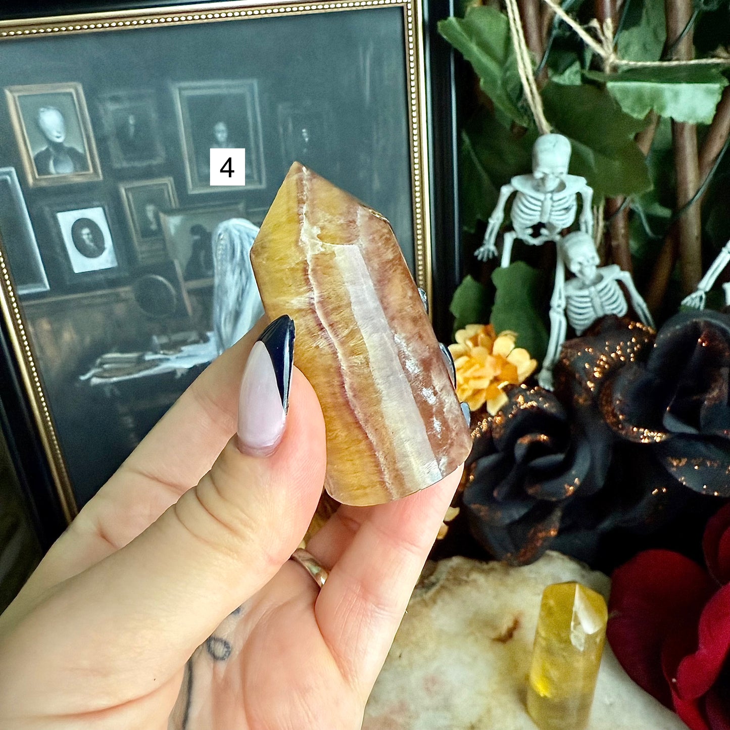 Yellow Fluorite Tower, Detoxifying, Aura Cleansing