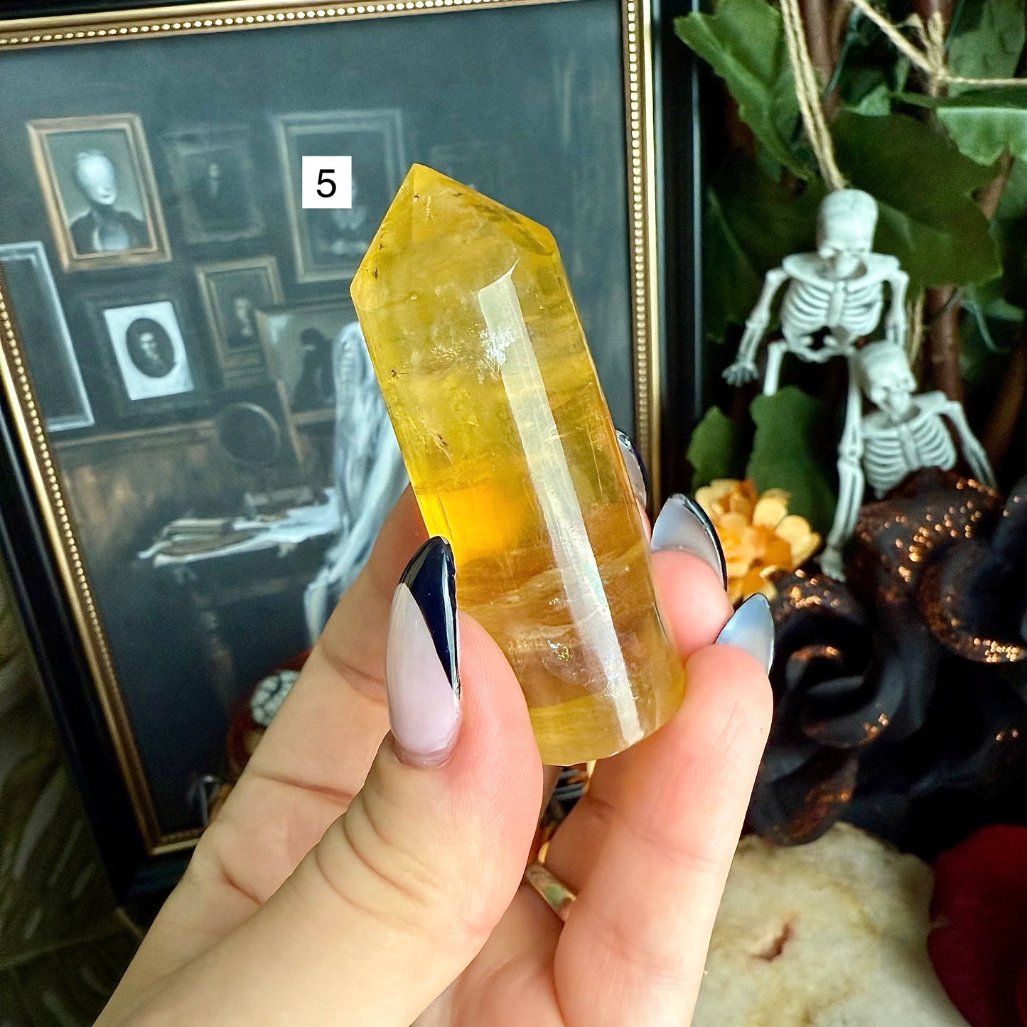 Yellow Fluorite Tower, Detoxifying, Aura Cleansing