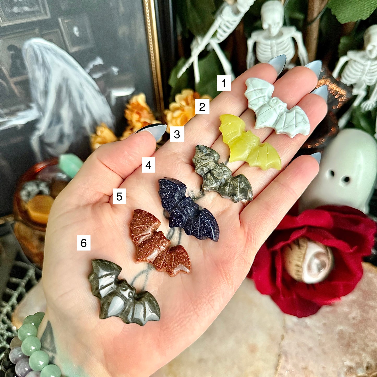 Small Assorted Carved Bats, Choose Your Own!