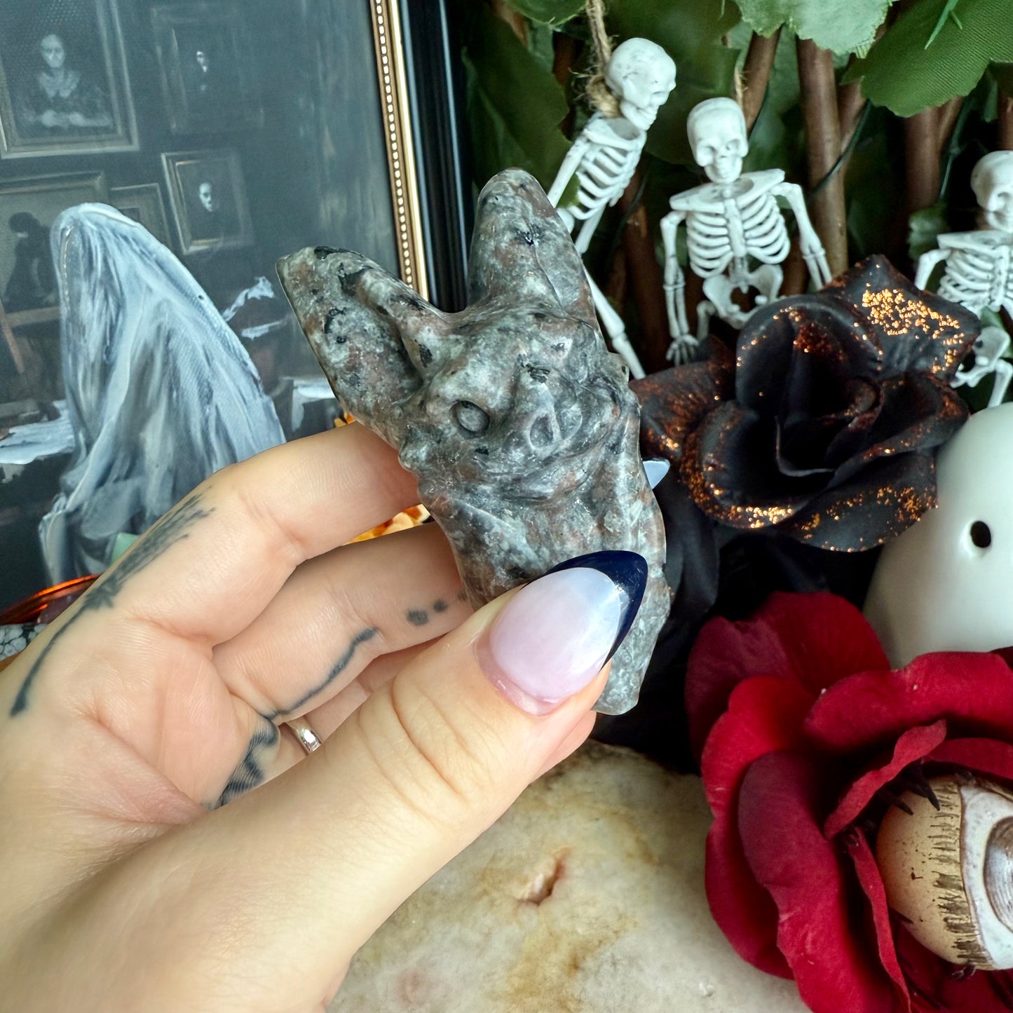 Assorted Hanging Carved Bat, Choose Your Own!
