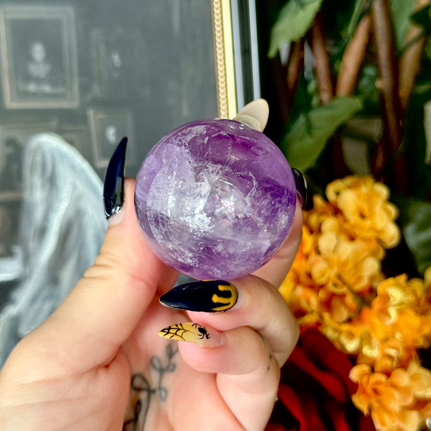 Highest Quality Amethyst Sphere, Stress Relief, Third Eye Chakra