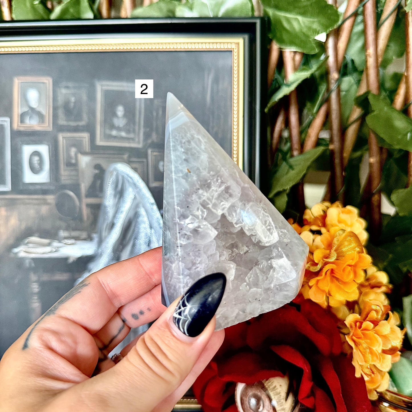 Druzy Agate Diamond, Inner Peace, Calming Stone
