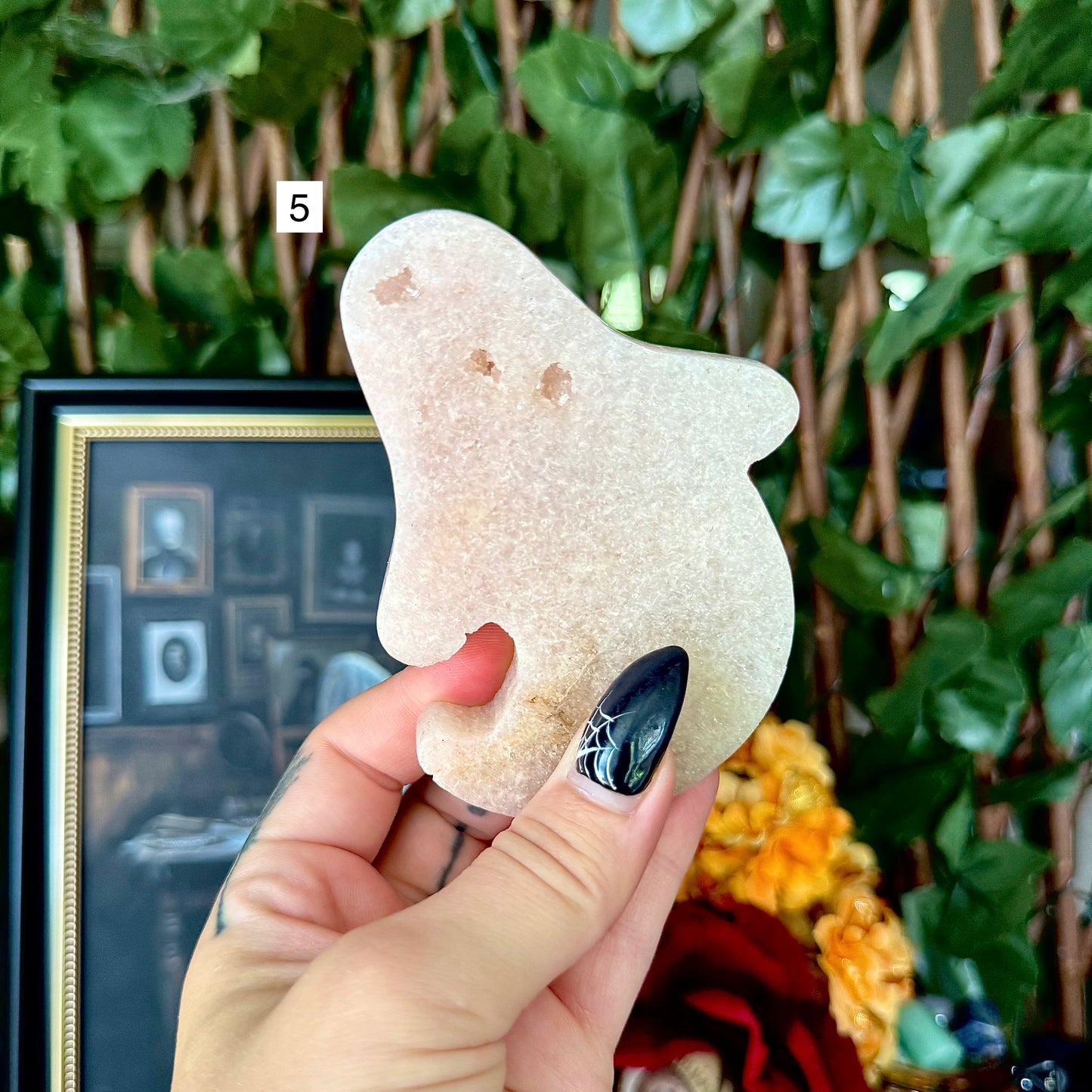 Druzy Pink Amethyst Carved Ghosty, Heart Chakra, New Beginnings Stone
