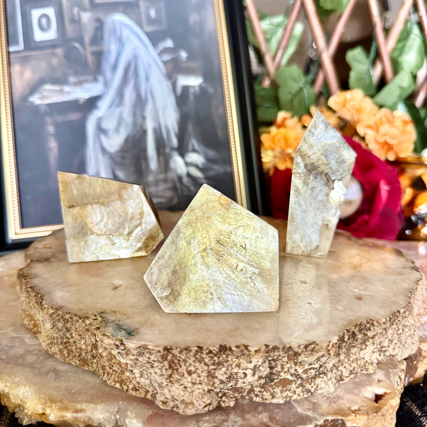 High Flash Golden Lepidolite Freeform,