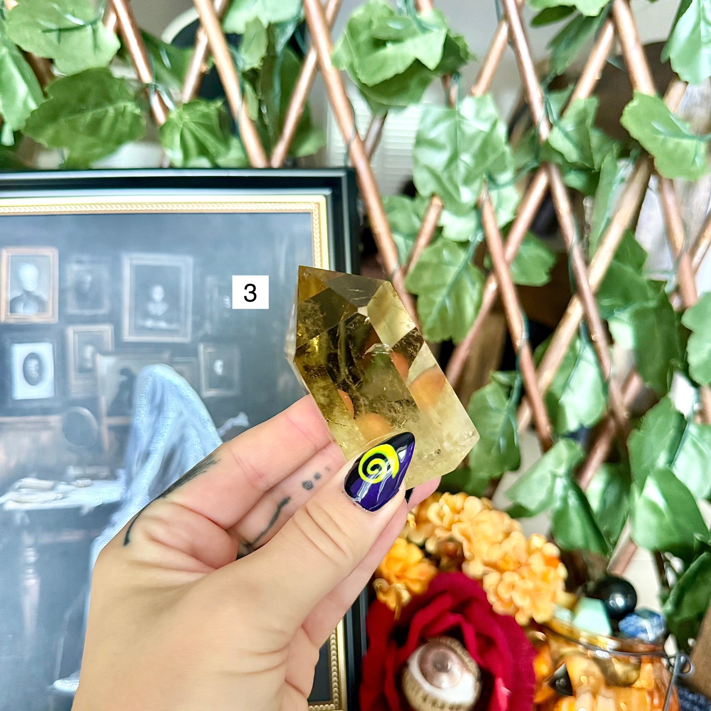 Highest Citrine Quality Tower, Abundance & Negativity Crystal