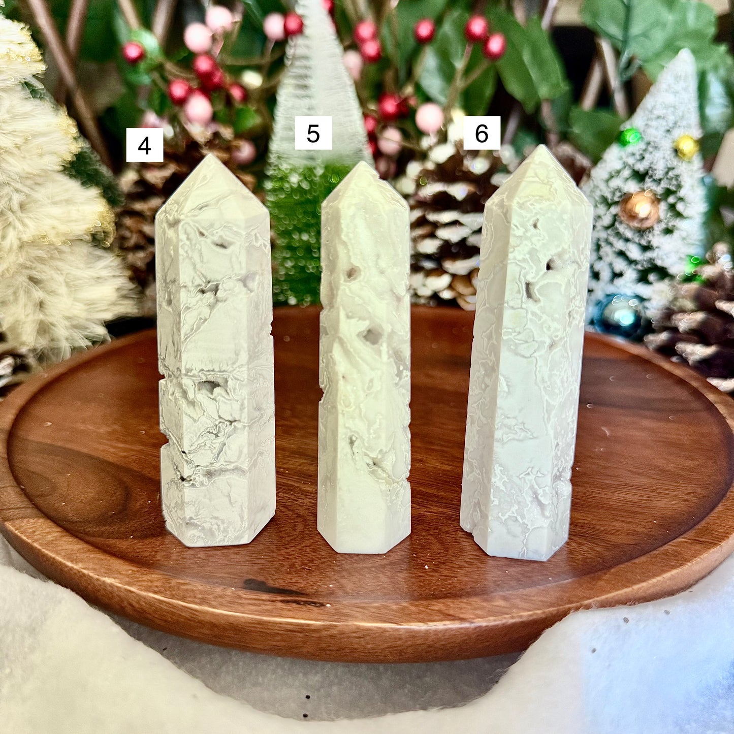 Druzy Snow Agate Tower, Purity & Inner Peace
