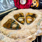 Highest Quality Custom Tigers Eye Ouija Planchette, Strength & Protection Stone