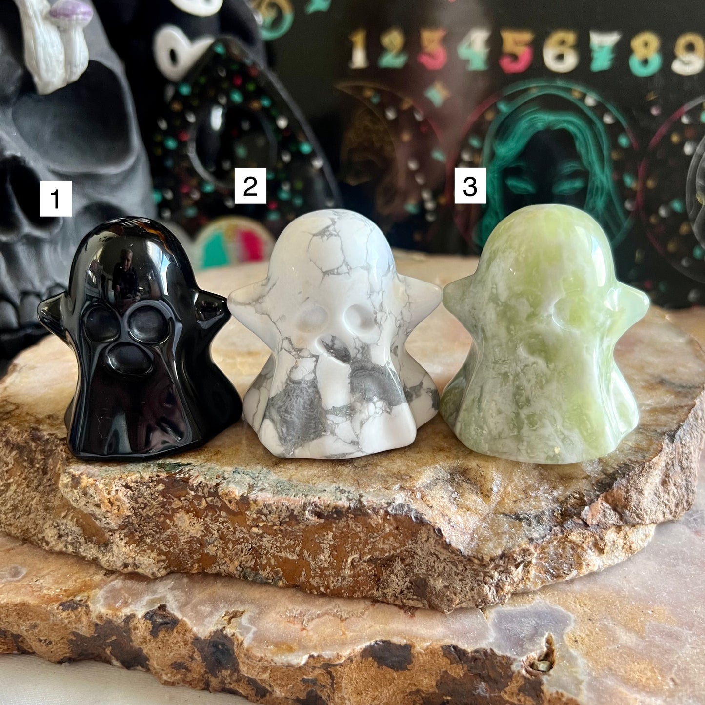 Large Assorted Carved Ghost, Choose Your Own!