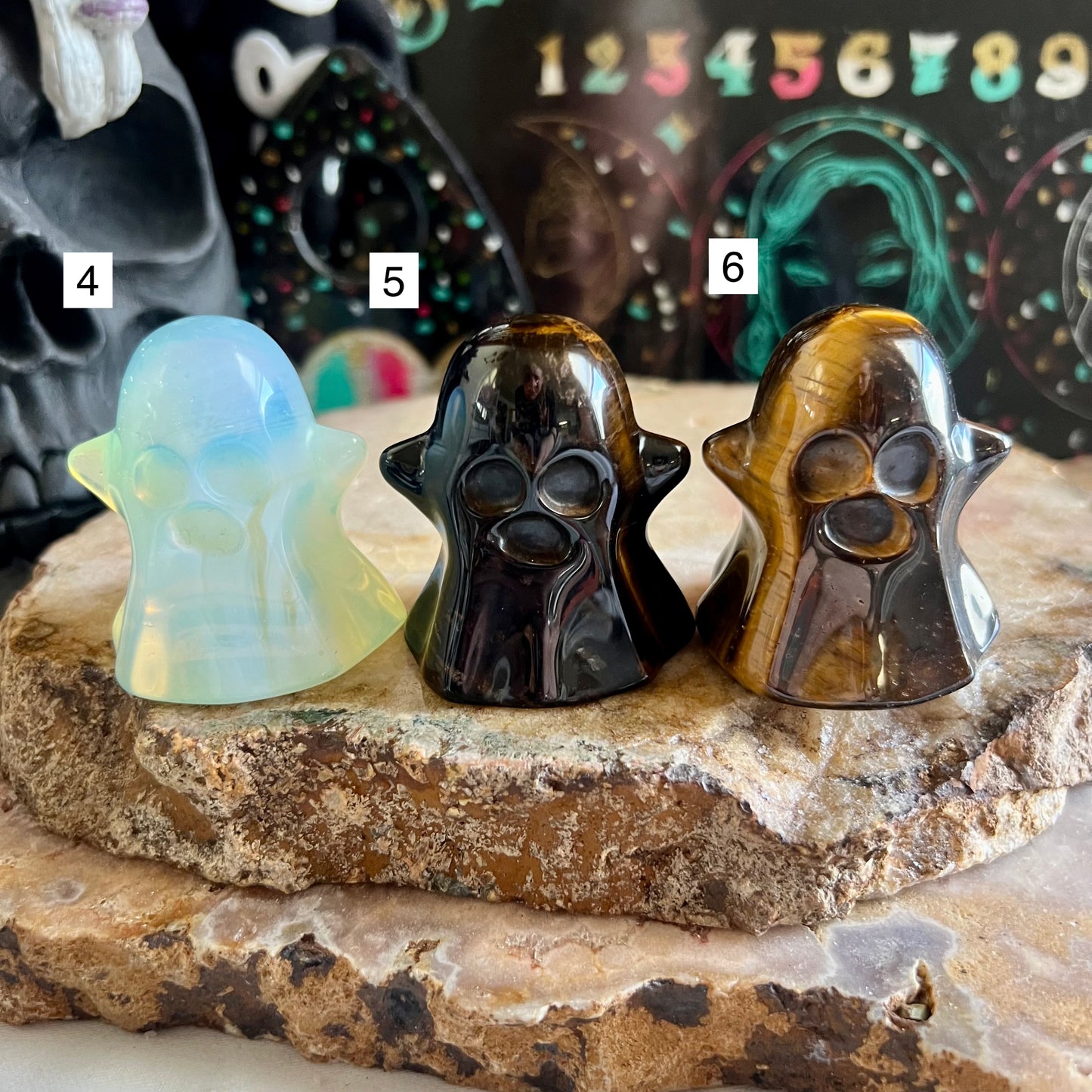 Large Assorted Carved Ghost, Choose Your Own!