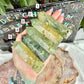 Druzy Prehnite Tower, Unconditional Love, Heart Chakra