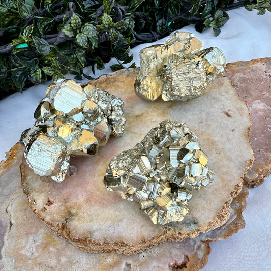 Highest Quality Raw Pyrite Specimen, Strong Protection, Abundance Stone