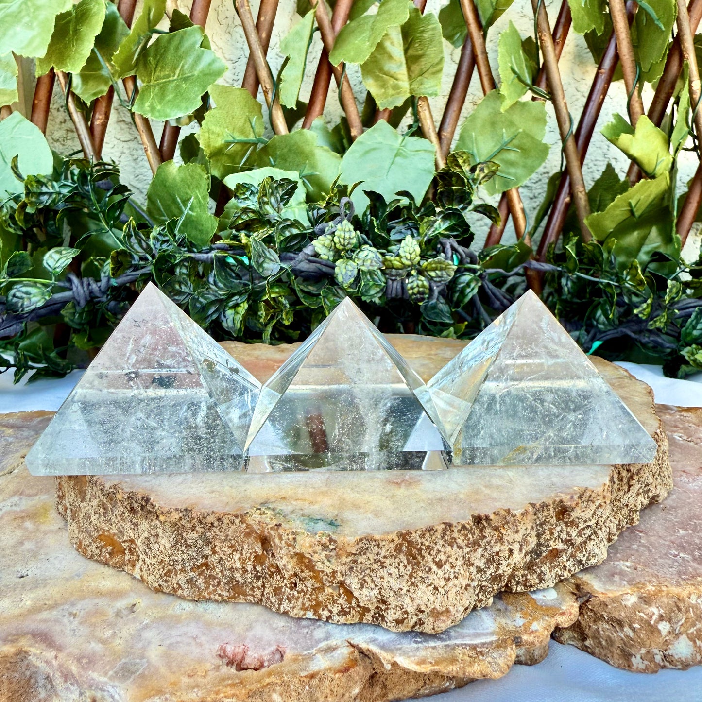 Highest Quality Clear Quartz Pyramid, High Vibrating, Master Healer