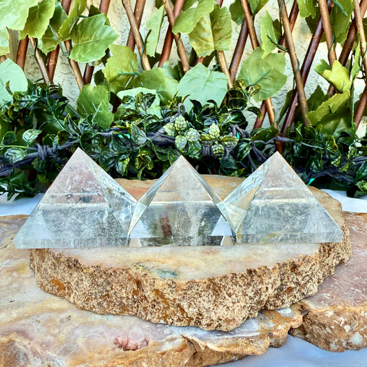 Highest Quality Clear Quartz Pyramid, High Vibrating, Master Healer