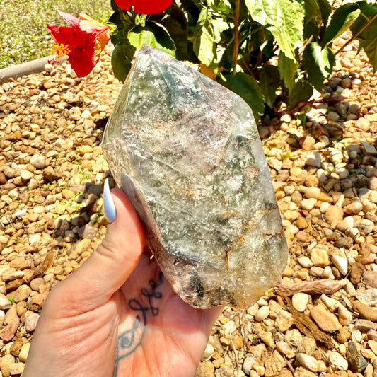 Highest Quality Large Garden Quartz Tower, Spiritual Growth, Emotional Healing