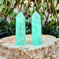 Mint Or Watermelon Fluorite Tower, Detoxing & Negativity Stone