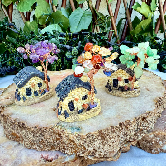Crystal Chip Tree Cottage, Assorted, Choose Your Own!
