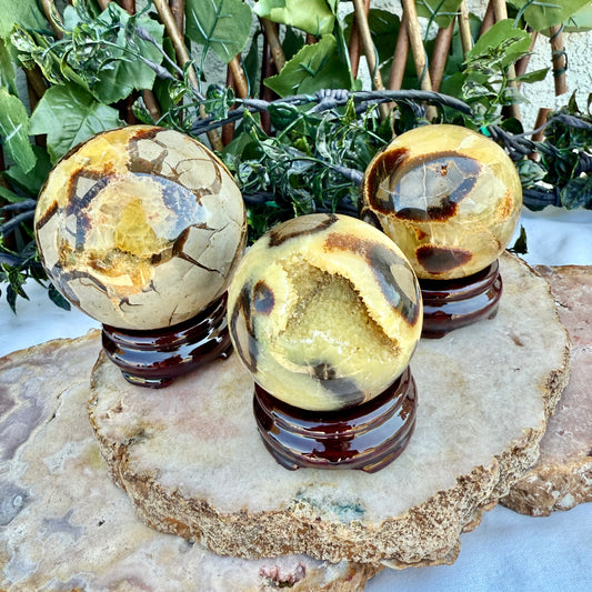 Large Septarian Sphere, Highly Protective, Negativity Stone