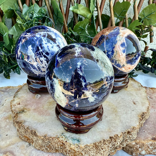 Large Sodalite Sphere, Protection & Balancing Stone