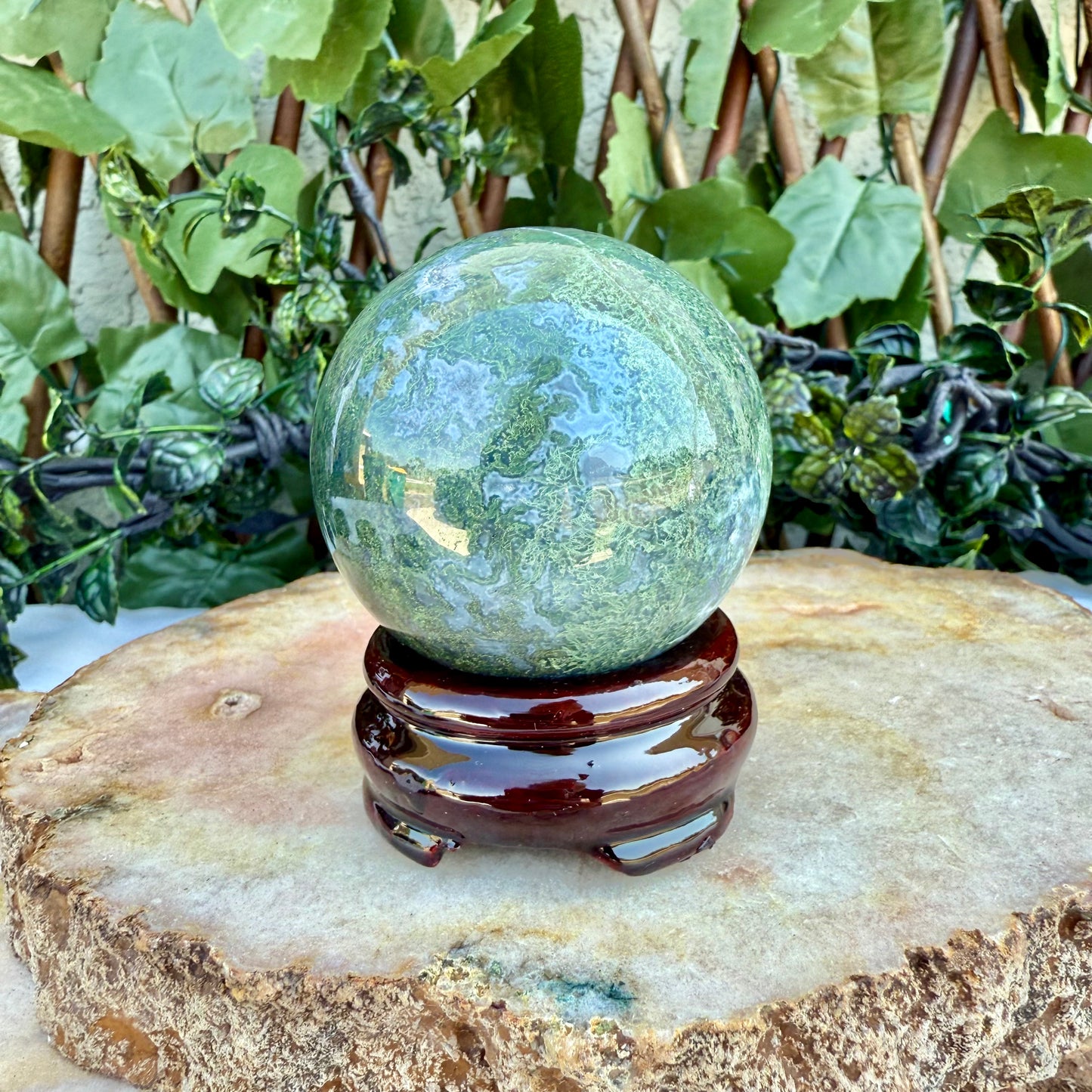 Ocean Jasper Sphere, Rebirth & Regeneration Stone