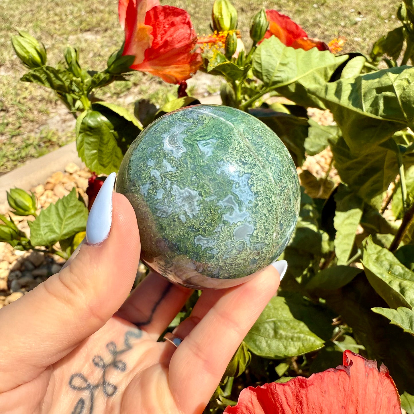 Ocean Jasper Sphere, Rebirth & Regeneration Stone