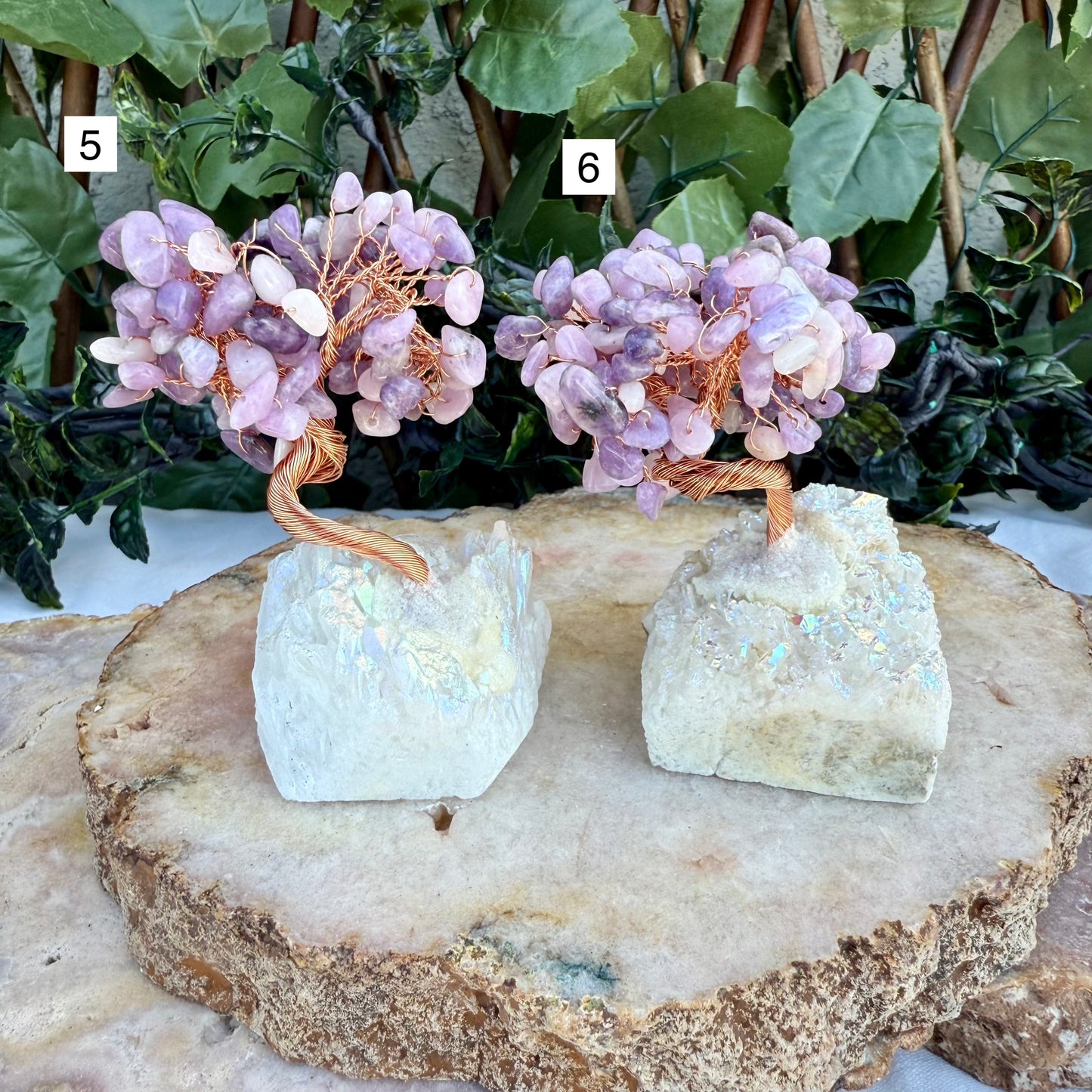 Rainbow Aura Crystal Chip Tree, Assorted, Choose Your Own!