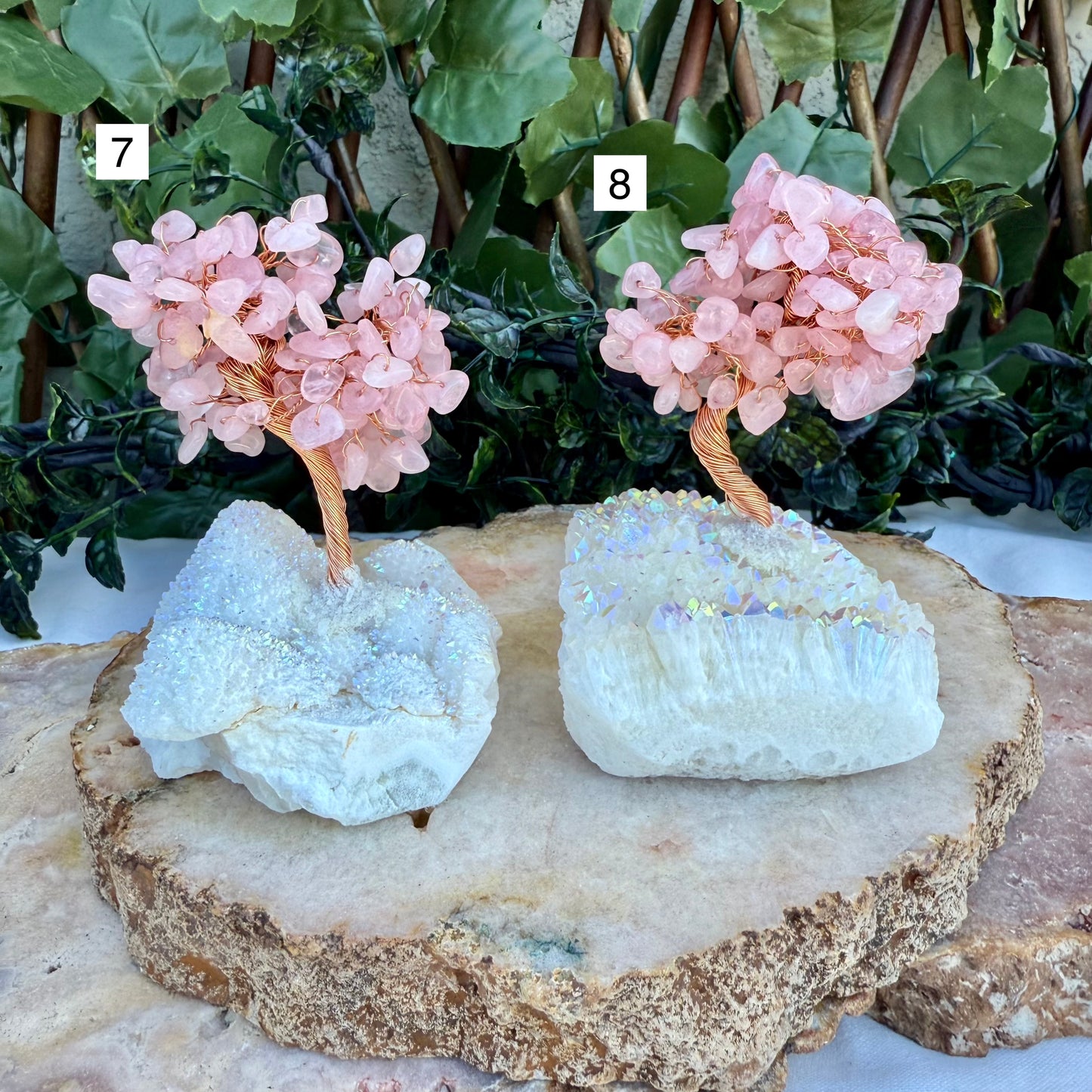 Rainbow Aura Crystal Chip Tree, Assorted, Choose Your Own!