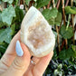 Druzy Peach Agate Egg, Grounding, Calming & Soothing