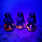 UV Reactive Carved Astronaut, Yooperlite & Black Obsidian