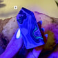 UV Reactive Volcanic Agate Tower, Intuition, Grounding Stone
