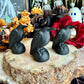Small Black Obsidian Carved Raven, Powerful Protection, Negativity Crystal