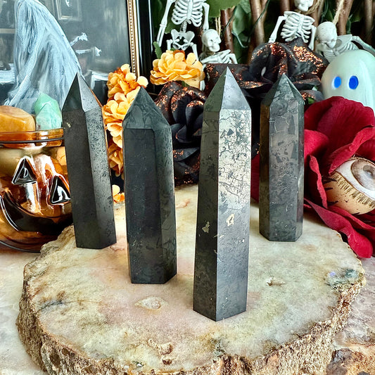 Shungite Tower, Grounding, Negativity Shield