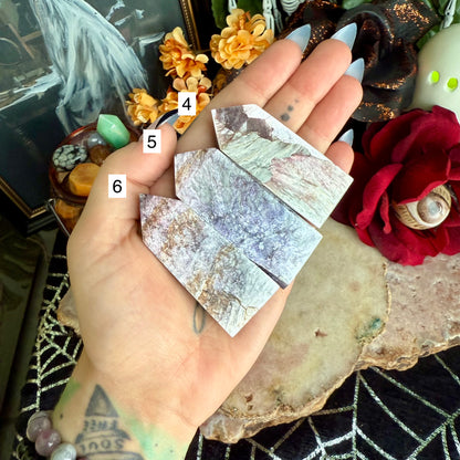 High Flash Purple Mica Lepidolite Tower, Stress & Inner Peace