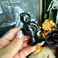 Black Obsidian Carved Chucky, Child's Play, Protective Stone