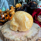 Orange Calcite Skull, Joy & Happiness, Emotional Balance