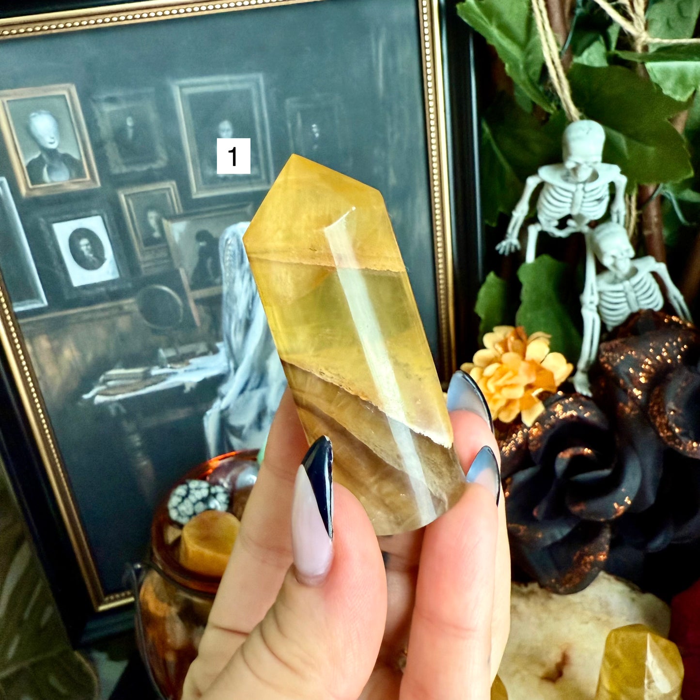 Yellow Fluorite Tower, Detoxifying, Aura Cleansing