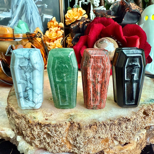 Small Assorted Carved Coffin, Choose Your Own!