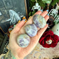Dream Amethyst Palmstone, Stress Relieving, Third Eye Chakra