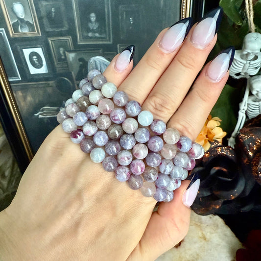 8mm Unicorn Stone Bracelet, Stone of Peace, Heart Chakra