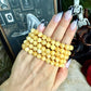 8mm Orange Calcite Bracelet, Joy & Happiness, Emotional Balance