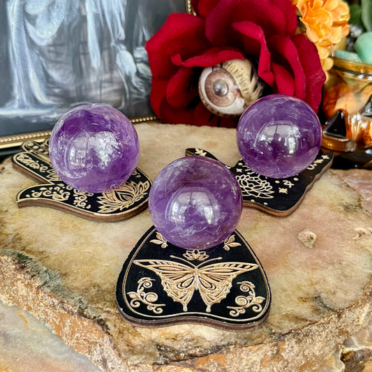 Highest Quality Amethyst Sphere, Stress Relief, Third Eye Chakra
