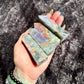 High-Flash Sunset Labradorite Tower, Rainbow Flash, Intuition Crystal