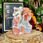 Druzy Pink Agate Carved Dragon, Self-Love, Heart Chakra
