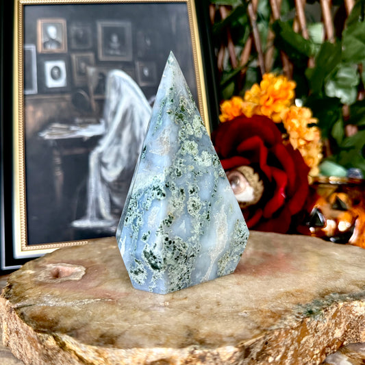 Moss Agate Diamond, New Beginnings, Creativity Stone