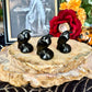 Black Obsidian Carved Crow, Intense Protection, Negativity Stone