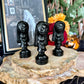 Black Obsidian Carved Jack & Sally, Nightmare Before Christmas, Negativity Crystal